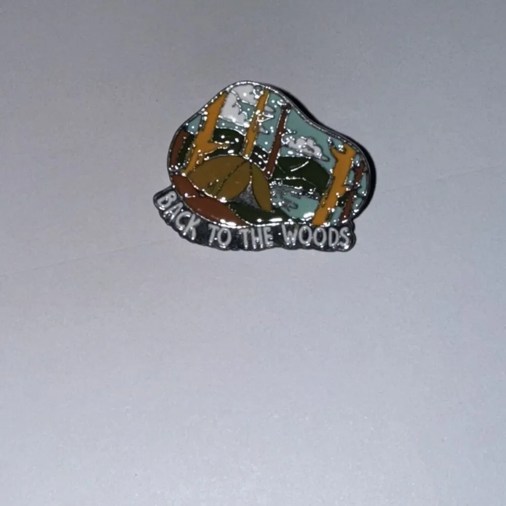 Back To The Woods Tent Camp Pin Brooch